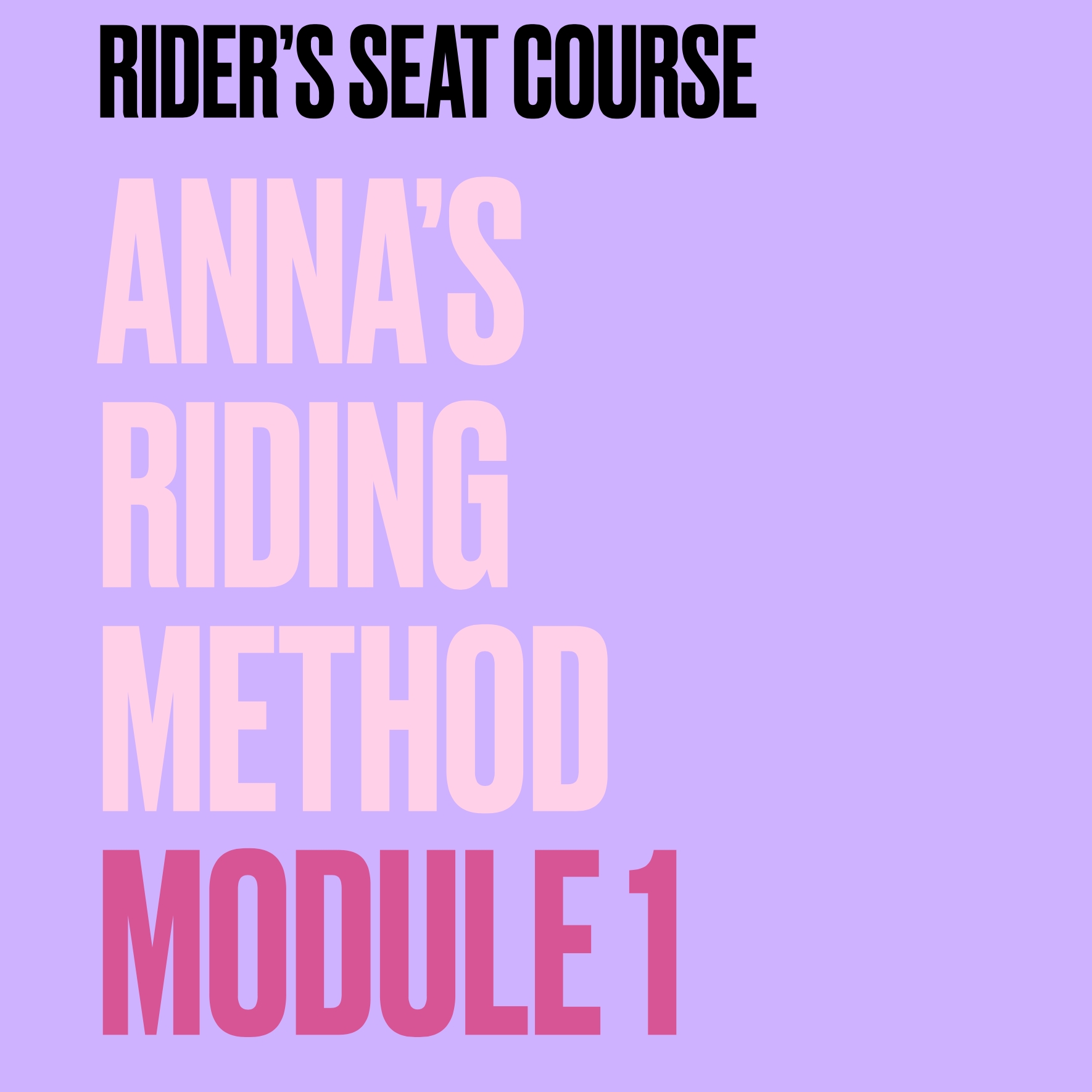 Anna’s Riding Method: Module 1, e-Books files [EN + PL}